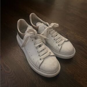 Alexander McQueen White with Rose Gold Sneakers